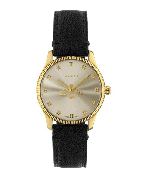 gucci black bee watch|gucci bee watch 29mm.